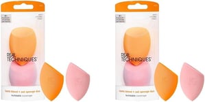 Real Techniques Miracle Complexion Sponge & Miracle Powder Sponge Duo Pack for &