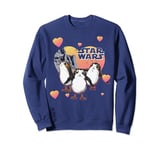 Star Wars The Last Jedi Porg Valentines Day Hearts Poster Sweatshirt