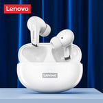 LP5 White Lenovo-Écouteurs Bluetooth sans fil LP5, écouteurs de musique HiFi, casque de sport, casque étanche avec micro, original, nouveau ""Nipseyteko