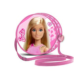 Barbie Fashion-Sac à Bandoulière Rond, Rose, 18,5 x 18,5 cm