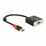 DeLOCK 62736 Adaptor Cable USB 3.0 Male to HDMI Female Black (US IMPORT)