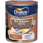 ECRAN+ BOIS - Peinture satinée pour bois extérieur - Volets, portes, fenêtres, portails - Terre Cuite 2 L - Dulux Valentine