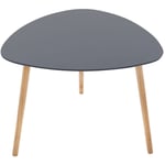 Atmosphera - Table d'appoint design Mileo - Diam. 60 x h. 45 cm - Diam. 60 x 45 - Gris foncé