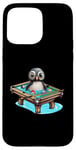 iPhone 15 Pro Max Billiards Penguin Hustler Pool Snooker Playing Pool Games Case