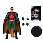 Bizak McFarlane 64385667 Figurine Robin Batman Forever DC Multiverse Collet to Build-a Chauve-Souris articulée et avec Accessoires, 18 cm, pour collectionneurs