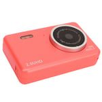 (Pink)2.5K HD Selfie Camera Dual Lens Digital Camera With 8x Zoom Automatic