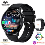 Montre Connectée Amoled Full Touch Pour Hommes Et Femmes,Appel Bluetooth,Fitness,Étanche Ip68,Horloge Et Boîte,Android Et Ios,2023 - Type Sa-Alpha-1 S Black B