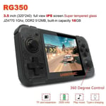 RETRO GAME RG350 jeu vidéo console de jeu portable MINI 64 bits 3.5 pouces IPS écran 16G + 32G TF jeu joueur RG 350 PS1 - Noir