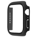 mumbi Coque de Protection en Verre trempé Compatible avec Apple Watch Series 6/SE - 44 mm - Noir