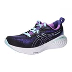 Asics Femme Gel-Cumulus 25 Sneaker, Black/Aquamarine, 44.5 EU