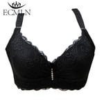 80-105 C/D Dam BH Plus Stor Stor Storlek Super Push Up Bralette Spets Intimates Sexiga Underkläder Underkläder Bygel Black 85C