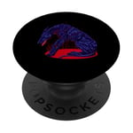 Dark hellhound with red accents - Barghest PopSockets Adhesive PopGrip