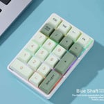 Clavier mécanique à 21 touches,connexion BT/2.4 mesurz/USB-C,éclairage de comparateur de couleur,remplacement à chaud de la touche complète pour PC lapmedicams - Type Matcha-Blue Switch