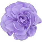 Tyg Stor Ros Blomma Brosch Blom Brosch LILA purple