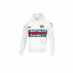 Sweat à capuche homme Sparco Martini Racing Blanc