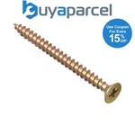 ForgeFix MPS660Y Multi-Purpose Pozi Compatible Screw CSK ST ZYP 6.0 x 60mm Box 1