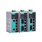 MOXA Unmanaged PoE Ethernet Switch with 1 10/100BaseT(X) Ports, 4 PoE 10/100BaseT(X) Ports, and 1 100BaseFX Single Mode Port with SC Connector, 0 to 60°C