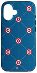 Coque pour iPhone 16 Marvel Captain America: Brave New World Shield Diamond Grid