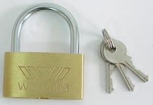 Mega 20Mm Brass Padlock With 3 Skin Pack Keys - 24020K