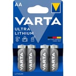 Batteri Varta Professional Lithium Aa 4-Pakk