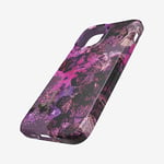 tech21 EcoArt Collage Pink and Purple for Apple iPhone 12 mini 5G - Fully Biodegradable Phone Case with 3 Meter Drop Protection