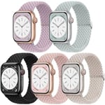 Punottu yhteensopiva Apple Watch -ranneke 38mm 40mm 41mm 42mm 44mm 45mm 49mm naisille ja miehille iWatch Series Ultra 8 SE 7 6 5 4 3