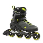 Rollerblade Macroblade 80 Men's Adult Fitness Inline Skate, Black and Lime, Performance Inline Skates,270