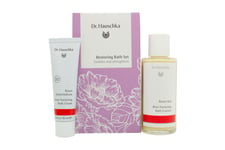 DR. HAUSCHKA RESTORING BATH SET 100ML ROSE NURTURING BATH ESSENCE + 30ML ROSE NU