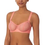 DKNY Women's Sheers Covertible Strapless Bra Demi, Shell Pink, (36) C