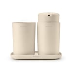 Brabantia Brabantia ReNew badeværelsessæt 3 dele Soft Beige