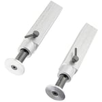 Carson 500907375 Lot de 2 Supports de remorque en Aluminium 73 mm, Accessoires pour Trucks Tamiya, Rechange, pièces de Tuning, modélisme, fabriqué en Allemagne, Multicolore, Moyen