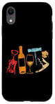 iPhone XR Sommelier Wine Drinking Tasting Retro Corkscrew Wine Opener Case