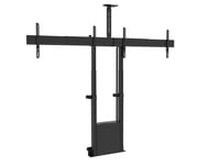 MULTIBRACKETS – M MOTORIZED FLOORMOUNT DUAL SCREEN INCL CABINET & CAM-SHELF 120KG (7350073738991)