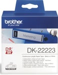 Brother P-Touch QL 1060 N Brother Løpende Taperull Sort på Hvit 50mm (30.48m) DK-22223 (Kan sendes i brev) 40087982