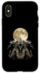 Coque pour iPhone X/XS Pharaon King Tut Lune hurlante égyptienne