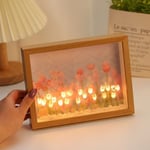 DIY Material Tulip Night Light Handmade LED Light  Valentines Day Gift