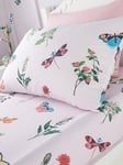 RHS Butterfly Garden Fitted Sheet - Multi, Multi, Size Double