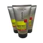 3 x L'Oreal Studio Line Invisi'Hold Extra Strength Non Sticky & Stiff  3 x 150ml