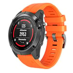 ANBEST Bracelet en Silicone Compatible avec Fenix 5X/Fenix 6X/Fenix 5X Plus/Fenix 6X Pro Bracelets Remplacement à Dégagement Rapide pour Fenix 3/Fenix 3 HR Smartwatch, Orange