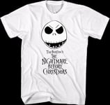 Jack Skellington Head Nightmare Before Christmas T-Shirt