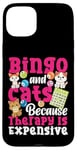 iPhone 15 Plus Bingo Player Cat Bingo And Cats Because Therapy Is Expensive Case