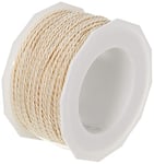 C.E. Pattberg MOSEL Ficelle crème, 50 m de Cordelette Tissée, Largeur 2 mm, Accessoire pour Décoration, Bricolage, Travaux Manuels et Emballage Cadeau