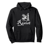 Resist Don Quixote Cell Tower Jousting Protest Pullover Hoodie