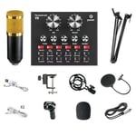 BM-800+V8 Sound Card Kit Podcast Equipment Bundle Voice  Karaoke Diaphragm2244