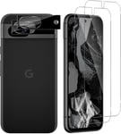 Film De Protection D'écran En Tpu Pour Google Pixel 8a [2 + 2 Pièces], Film De Protection D'écran Et En Verre Blindé Pour Appareil Photo Google 8a