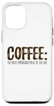 Coque pour iPhone 12/12 Pro Le café, le repas le plus important de la journée