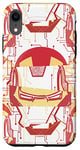 Coque pour iPhone XR Marvel Iron Man Tony Stark Casque épissé