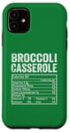 Coque pour iPhone 11 Casserole de brocoli Valeur nutritive Aliments Famille Thanksgiving