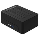 Sabrent Station d’Accueil USB 3.1 dotée de 2 emplacements pour SSD/disques durs SATA de 2,5 ou 3,5 Pouces. Fonction duplicateur de Disque Dur. (DS-UTC2)