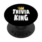 Gagnant de la couronne de Funny Trivia King Night Game Player Lover PopSockets PopGrip Adhésif